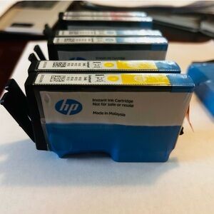 Ink Cartridges 2 each Cyan, Yellow and magenta HP brand New in wrap see below